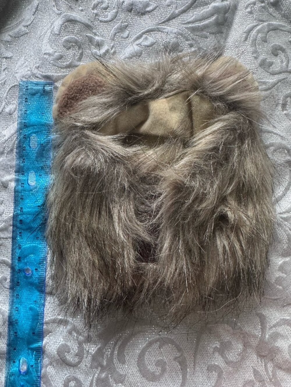 Dog / Cat Lion Mane Costume Tan Brown Faux Fur - Size XS